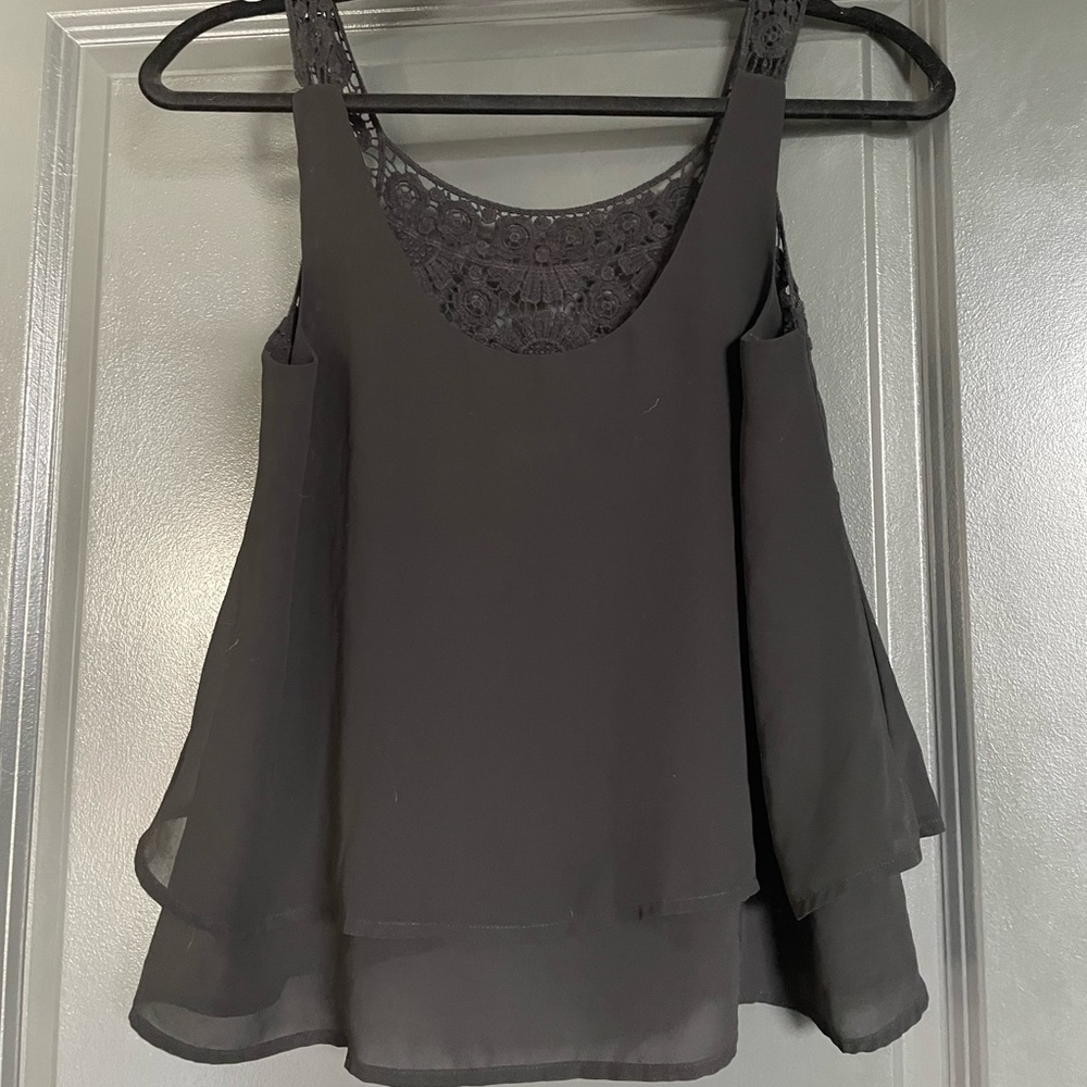 Black tank top